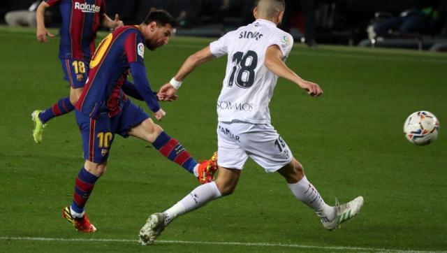 PP电子官方-梅西纪录赛梅开二度,巴萨只差马竞4分